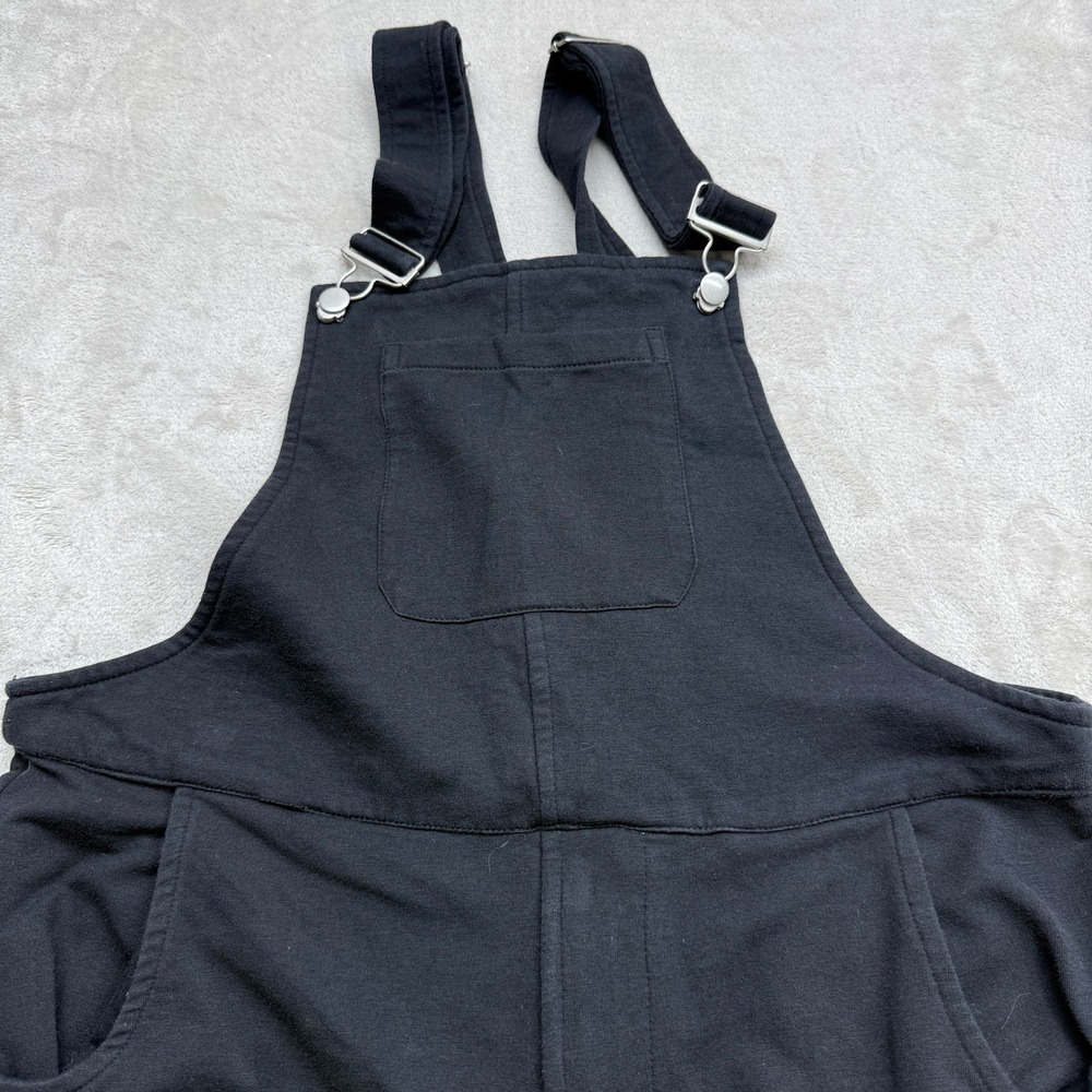 Swoveralls Sweatpant Overalls Womens Small Black French Terry Jogger Comfortcore - Picture 2 of 14